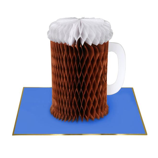 Happy Beerday Honeycomb Card By Meri Meri 3