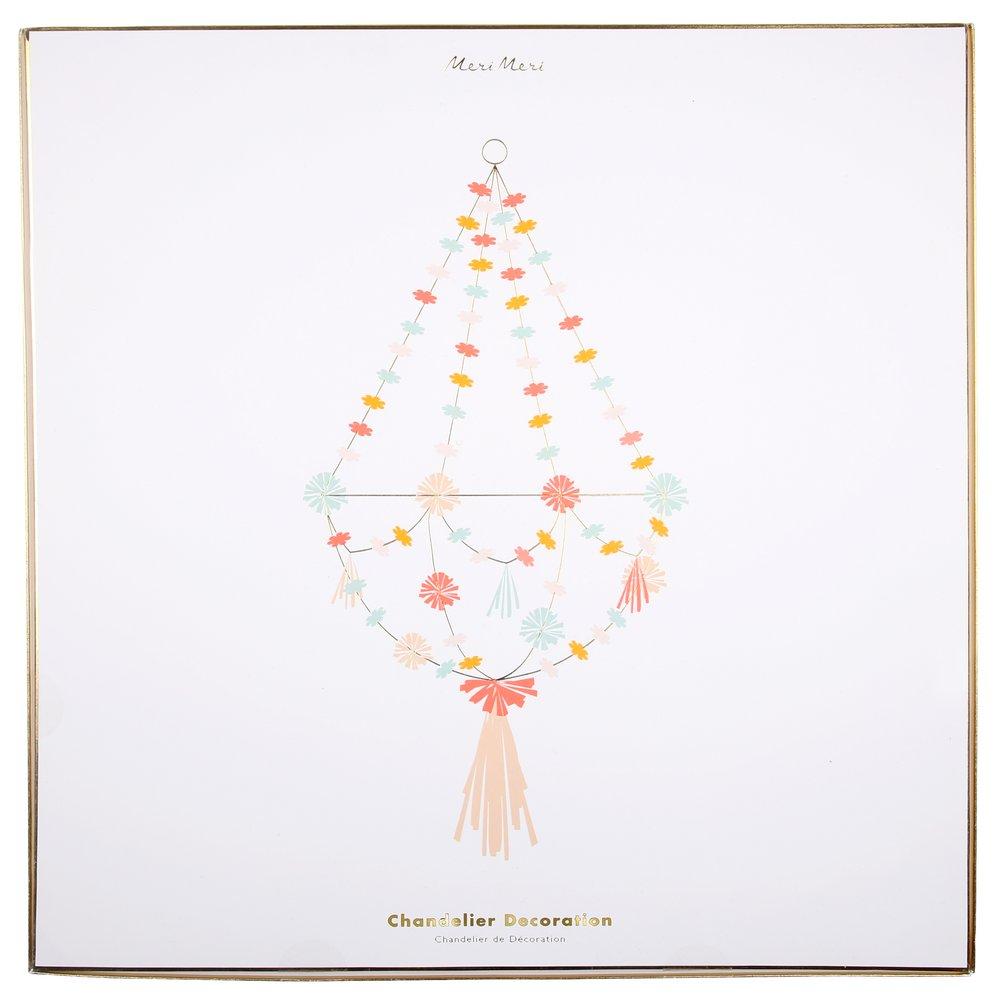 Neon Gold Fabric Chandelier By Meri Meri 2