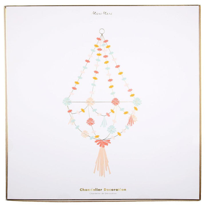 Neon Gold Fabric Chandelier By Meri Meri 2