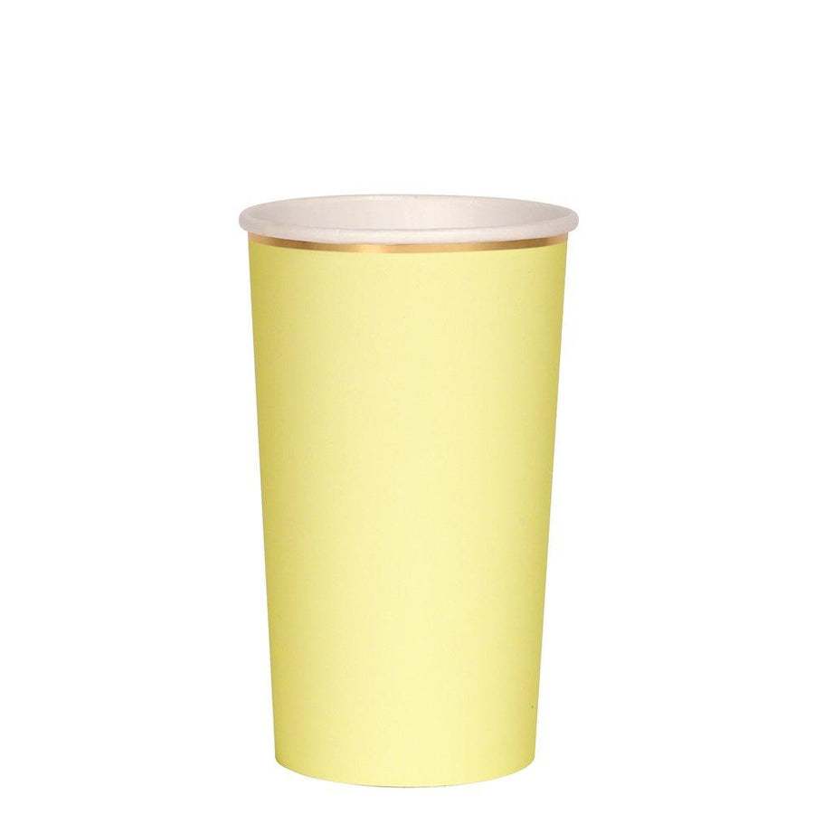Pale Yellow Highball Cups By Meri Meri 1