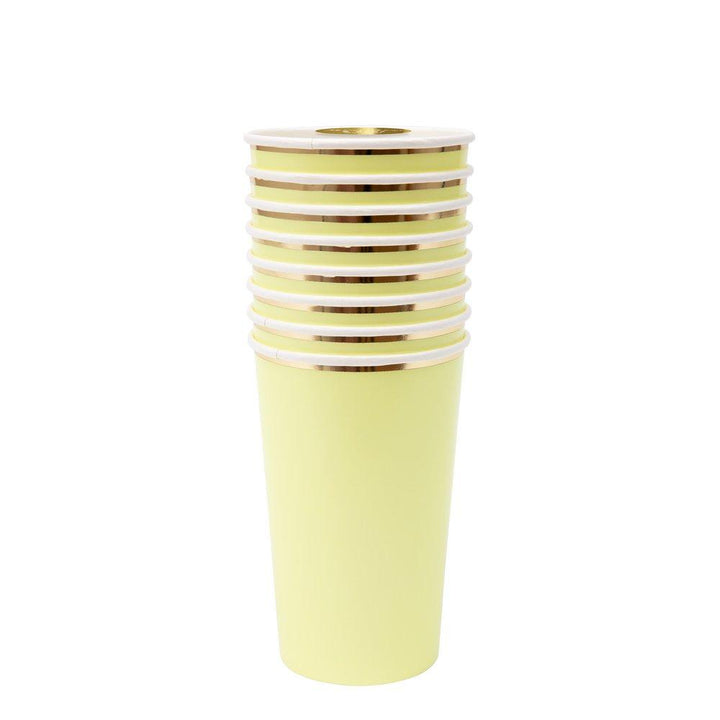 Pale Yellow Highball Cups By Meri Meri 2