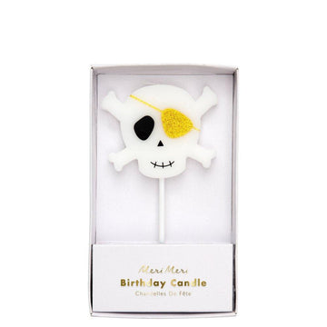 Large Skull Crossbones Candle By Meri Meri 1