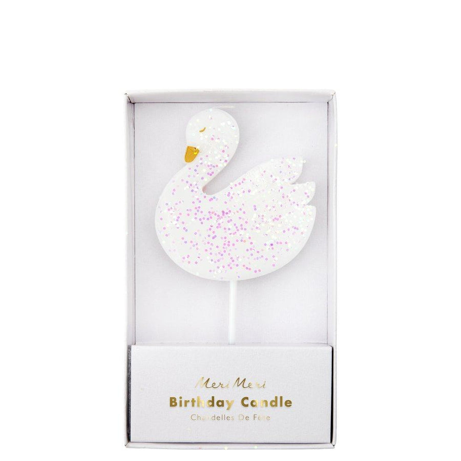 Large Swan Candle By Meri Meri 1