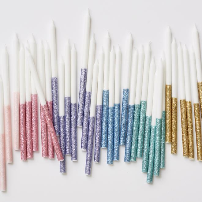 Glitter Dipped Candles By Meri Meri 5