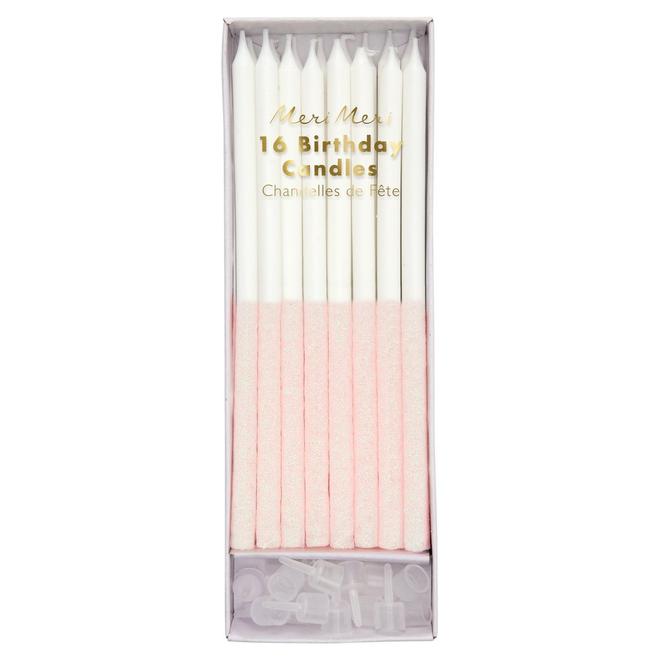 Glitter Dipped Candles By Meri Meri 3