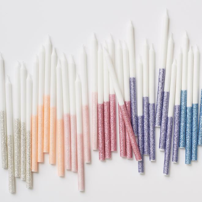 Glitter Dipped Candles By Meri Meri 6
