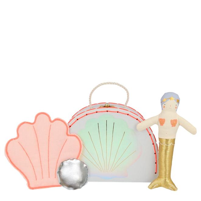 Mermaid Mini Suitcase Doll By Meri Meri 1