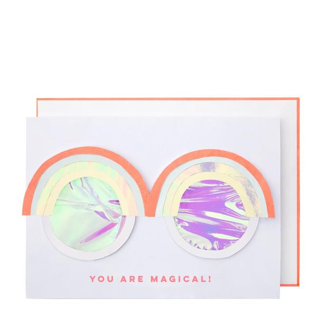 Rainbow Glasses Card By Meri Meri 1