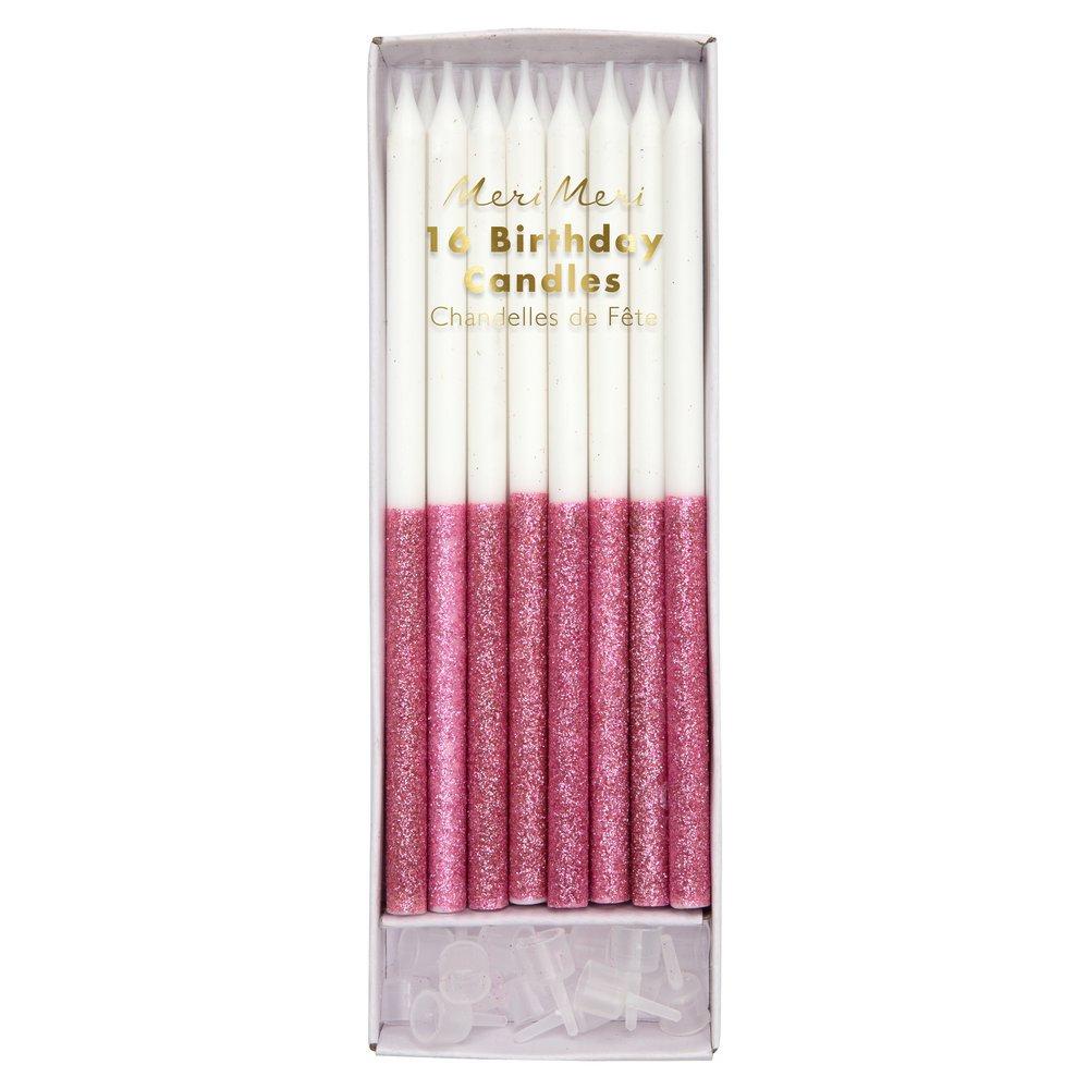 Glitter Dipped Candles By Meri Meri 2