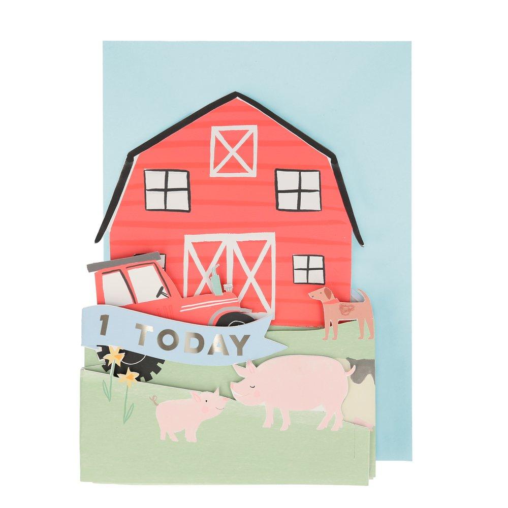 On The Farm 3D Scene Card By Meri Meri 2