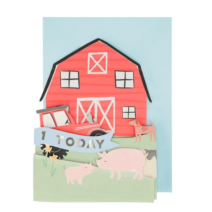 On The Farm 3D Scene Card By Meri Meri 2