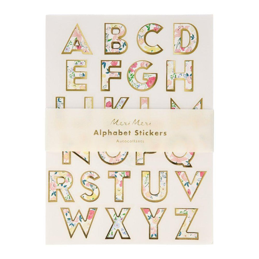 English Garden Alphabet Sticker Sheets By Meri Meri 1