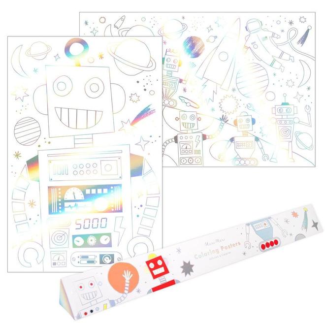 Space Coloring Posters By Meri Meri 1