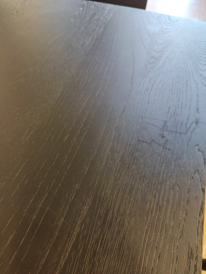 Oak Bok Dining Table in Varnished Black 18