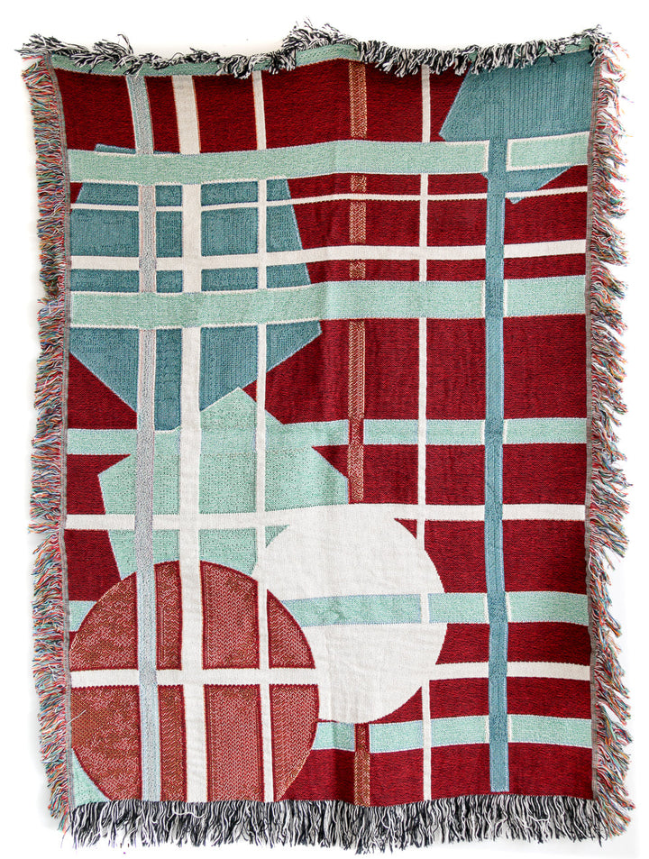 Rouge Woven Throw 1