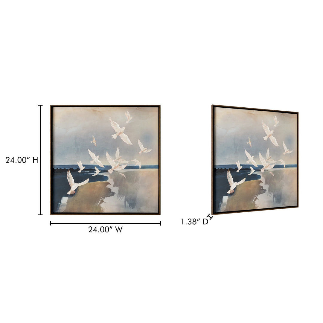Flock Framed Painting Moes Home Collection Mhc Jq 1044 37 5