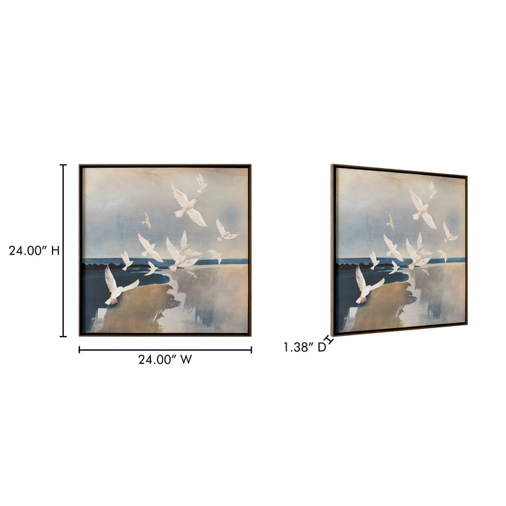 Flock Framed Painting Moes Home Collection Mhc Jq 1044 37 5