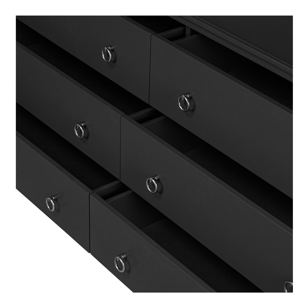 Reagan 6 Drawer Dresser Moes Home Collection Mhc Ju 1008 02 15