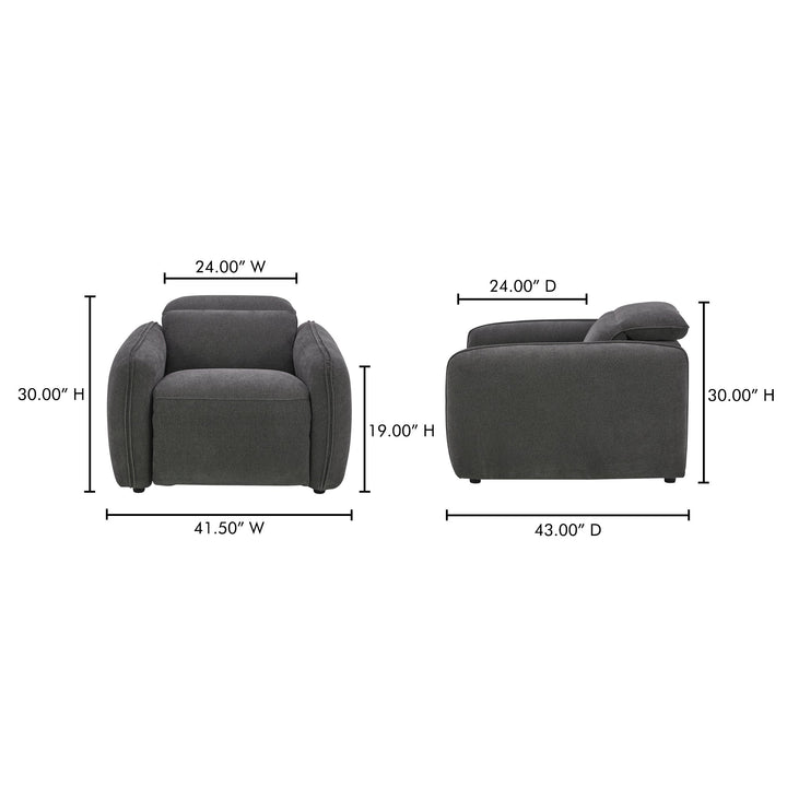 Eli Power Recliner Chair Moes Home Collection Mhc Kq 1027 07 Usa 15
