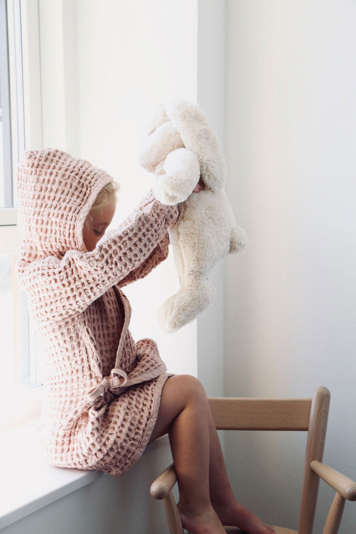 Big Waffle Junior Bathrobe In Multiple Colors Design By The Organic Company 9