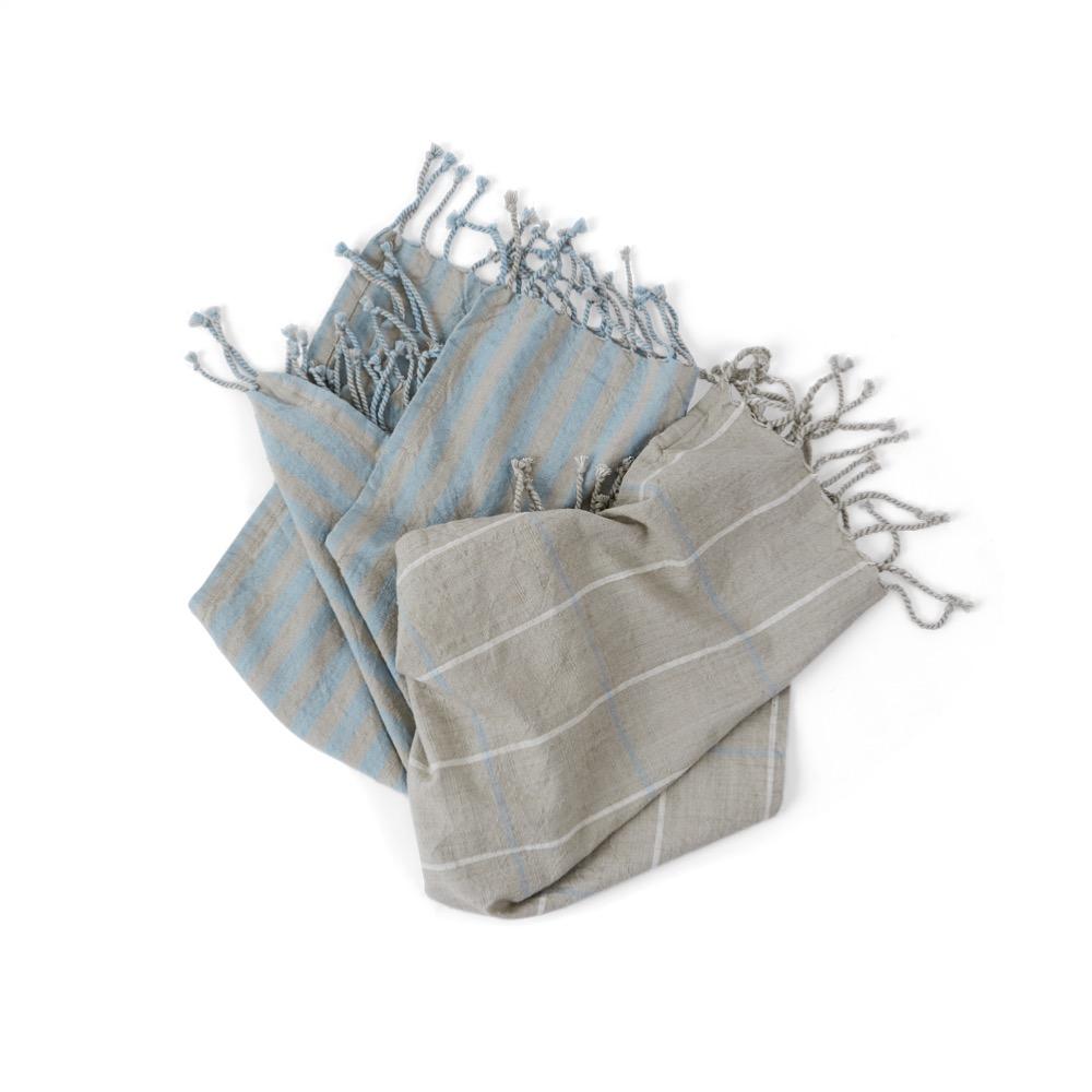 Gobi Tea Towel 2 Pcs Pack Tourmaline Grey 2