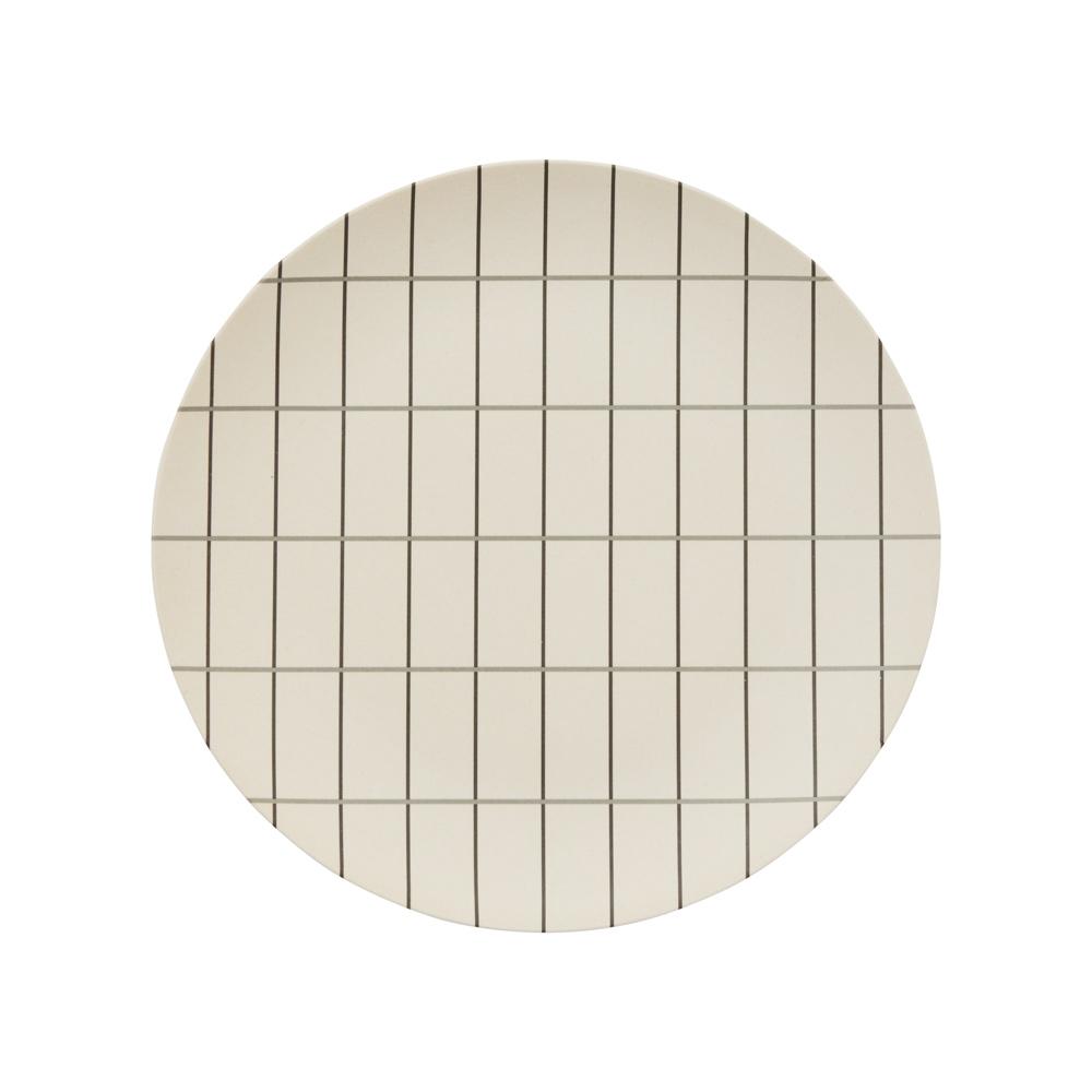 Bamboo Grid Tray Large Offwhite Anthracite 1