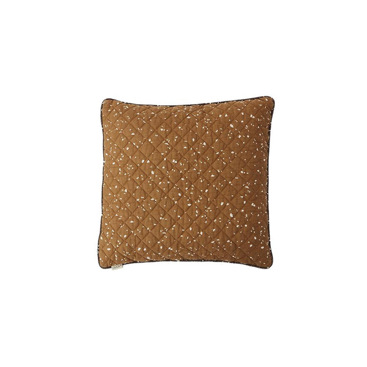Quilted Aya Cushion Caramel Blue By Oyoy 2