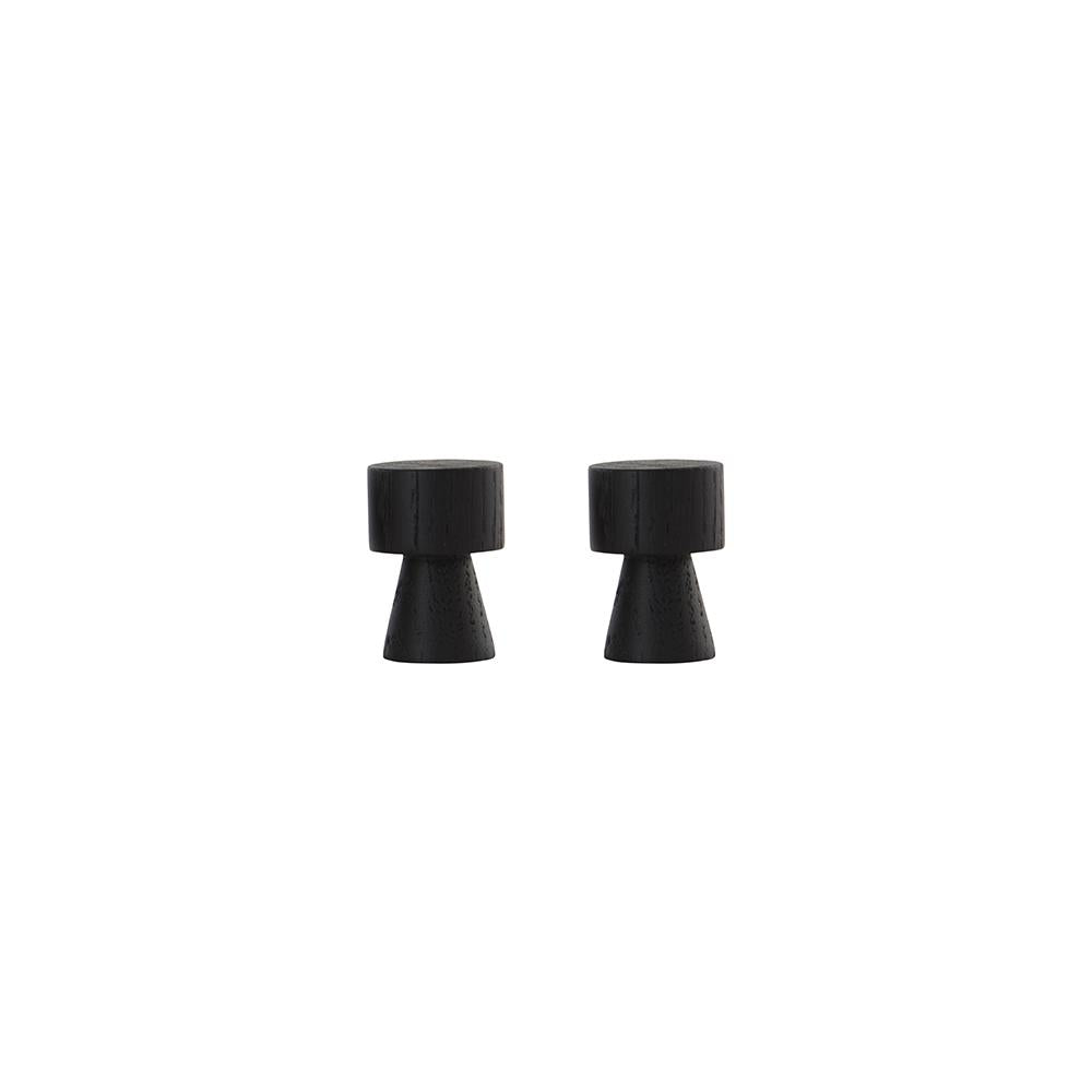 Pin Hook Knob 2 Pcs Pack Dark By Oyoy 1
