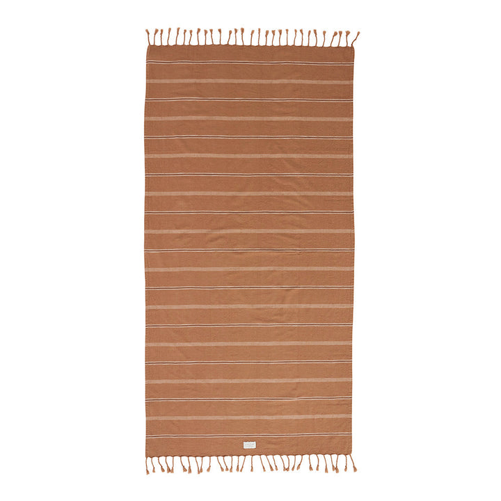 Kyoto Bath Towel Dark Caramel By Oyoy 1