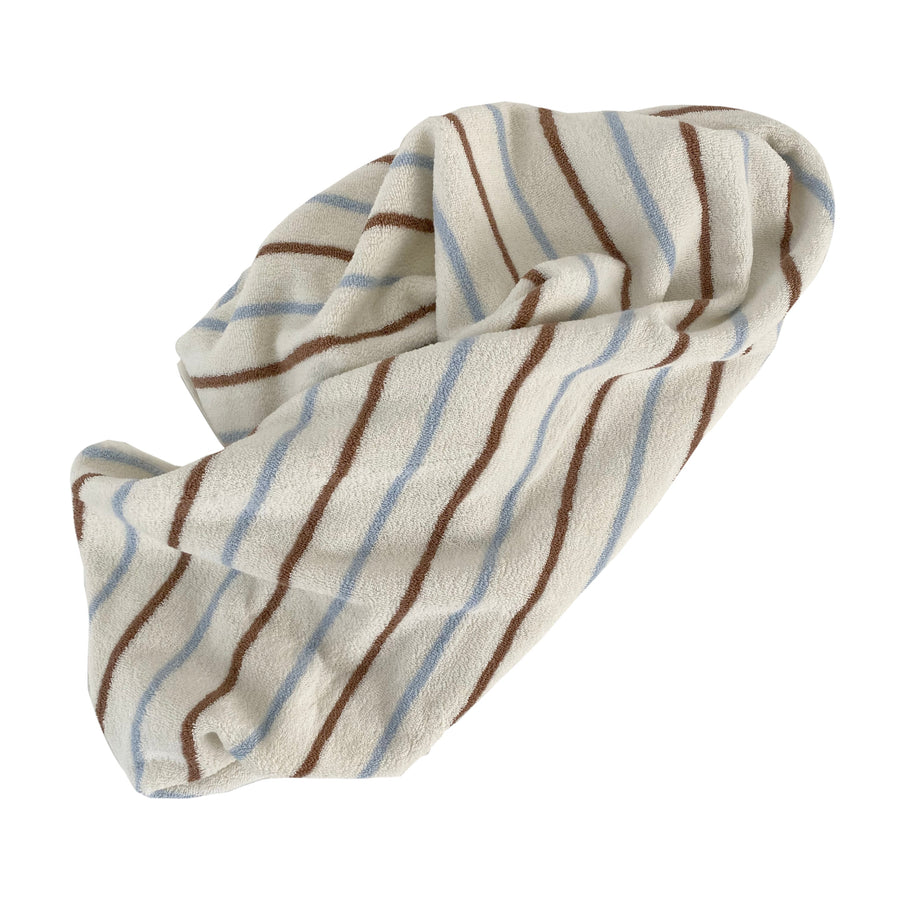 Raita Towel Medium Caramel Ice Blue 1