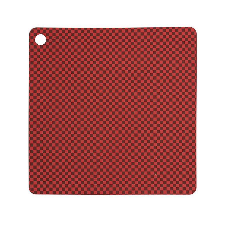 Placemat Checker Pack Of 2 Red 1