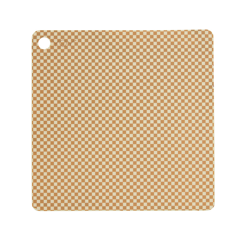 placemat checker pack of 2 vanilla 1