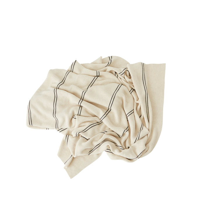 Rivi Living Blanket Offwhite Black By Oyoy L300229 1