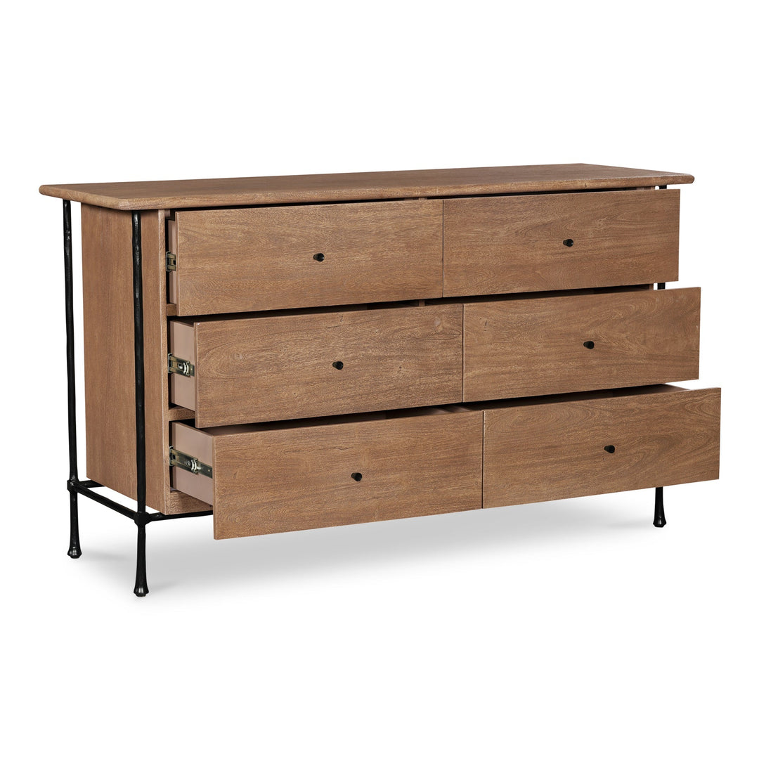 Rene 6 Drawer Dresser Moes Home Collection Mhc Lx 1078 03 2