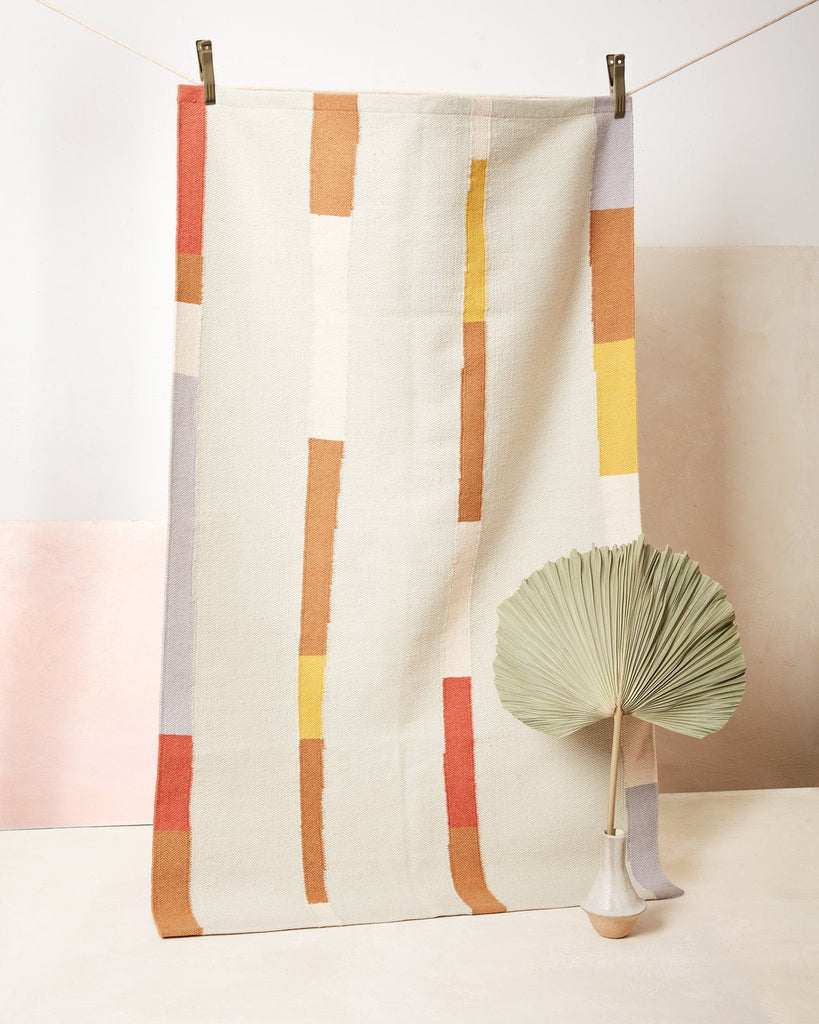 Lines Rug in Spring by Minna
