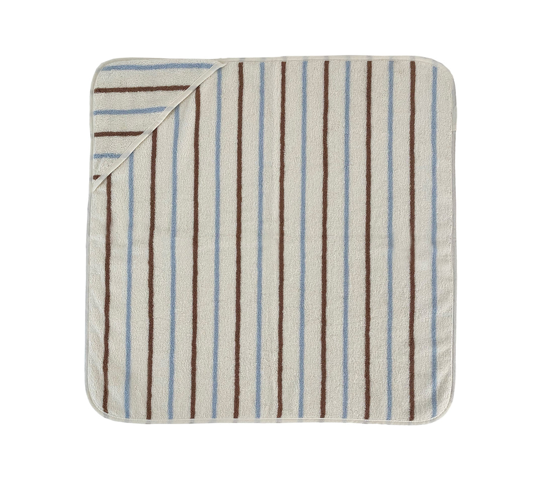 Raita Hooded Towel Caramel Ice Blue 1