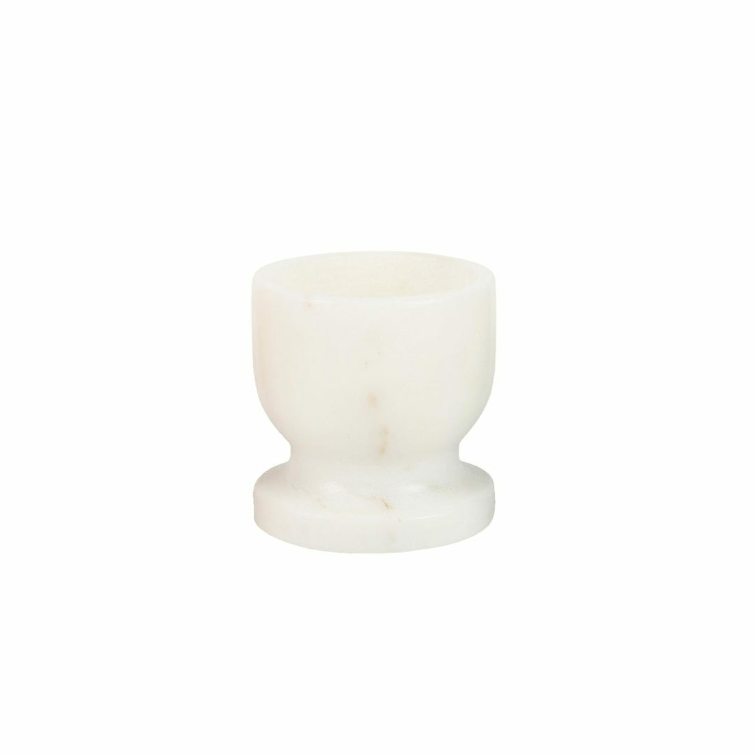 egg cup in white marble design by sir madam 1