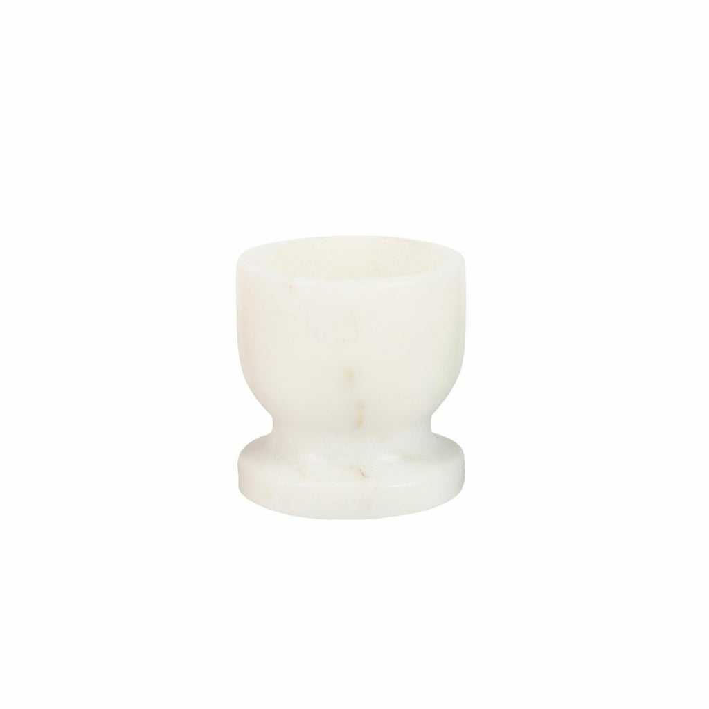 egg cup in white marble design by sir madam 1