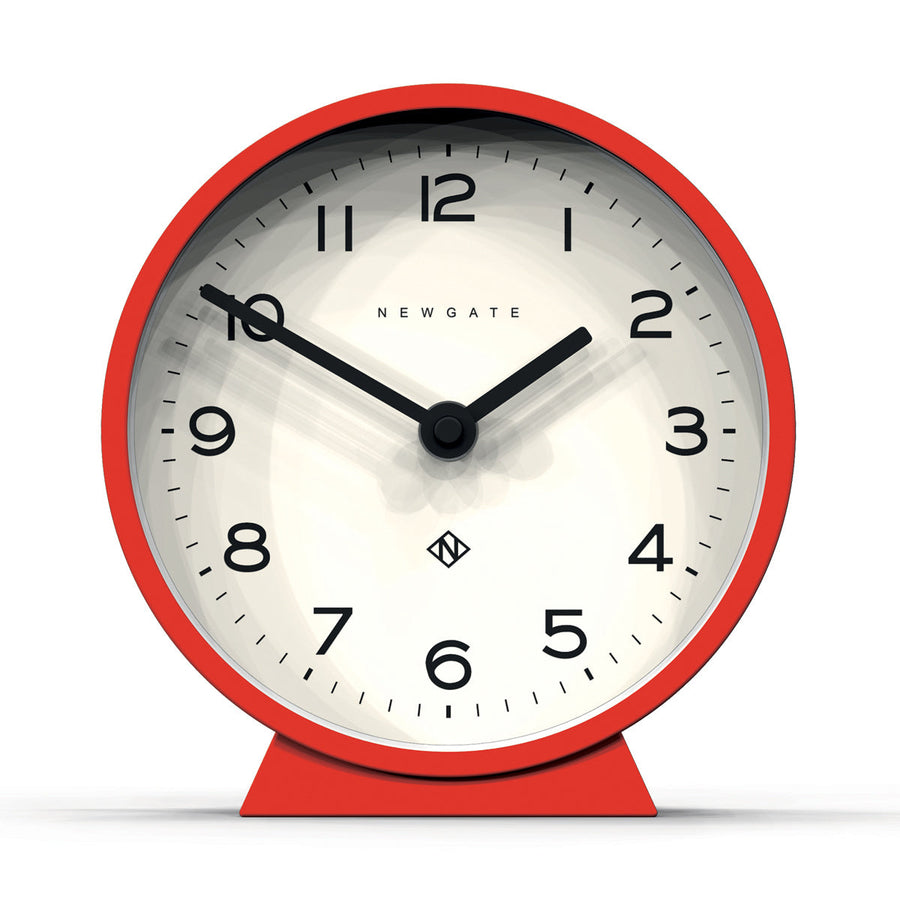m mantel clock in red design by newgate 1