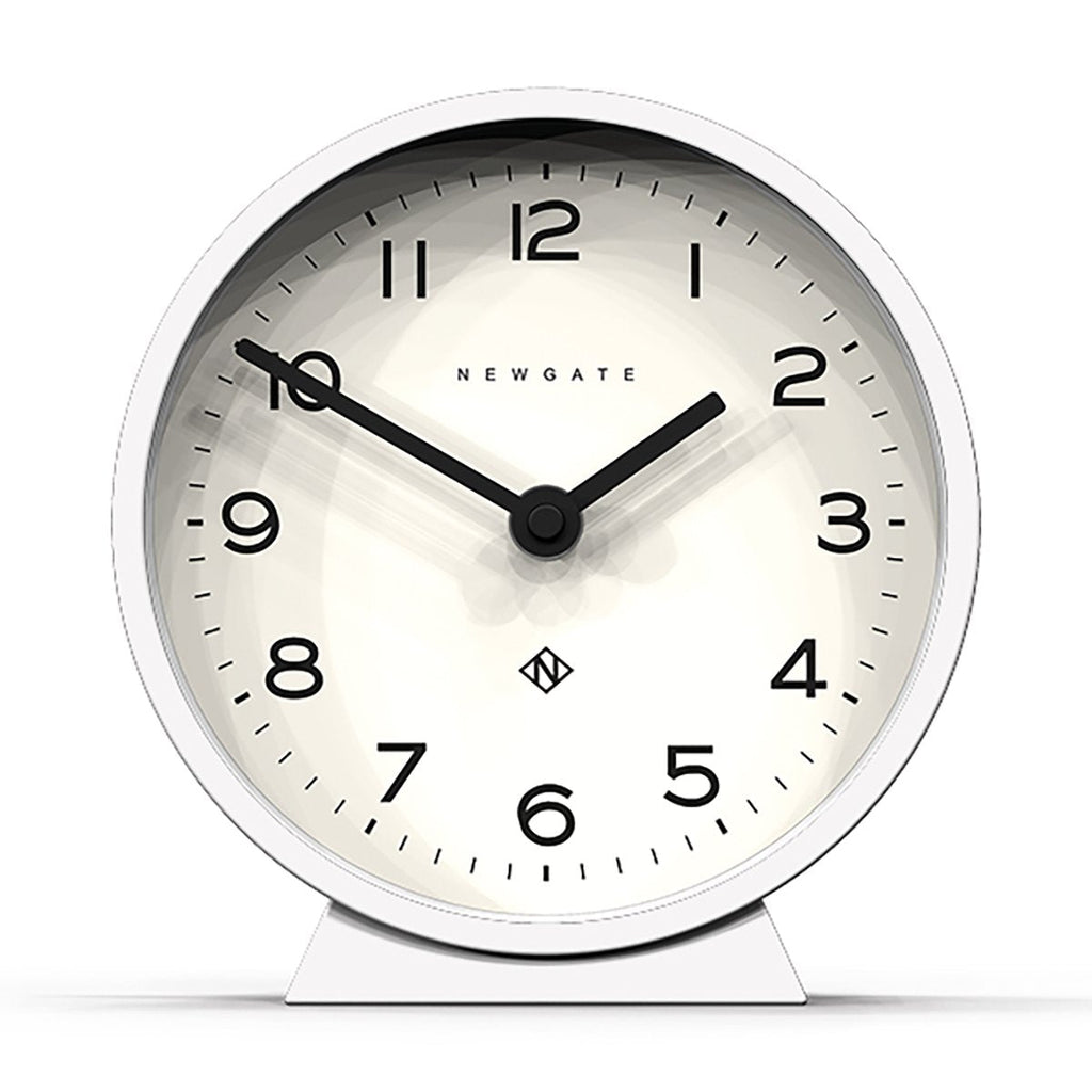 m mantel clock in white design by newgate 2