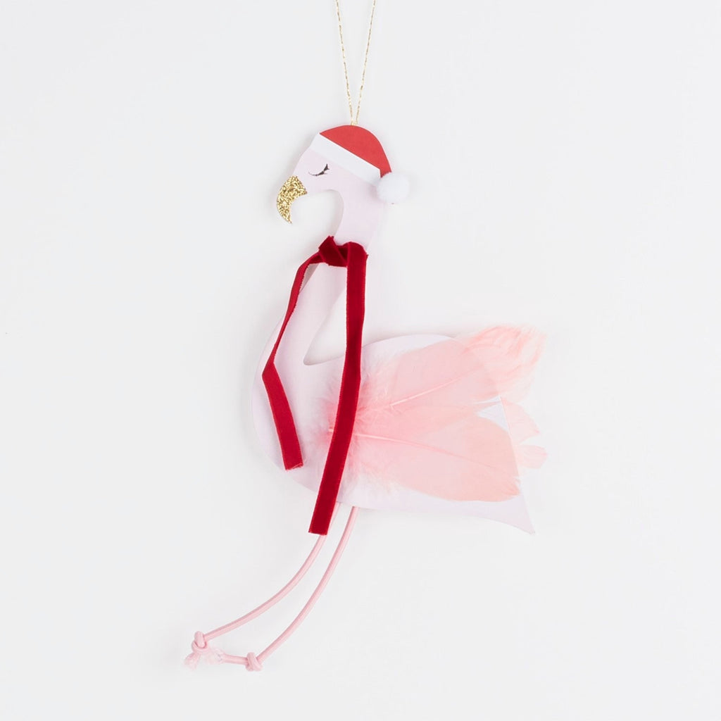 jolly flamingo decoration christmas card by meri meri mm 210250 1