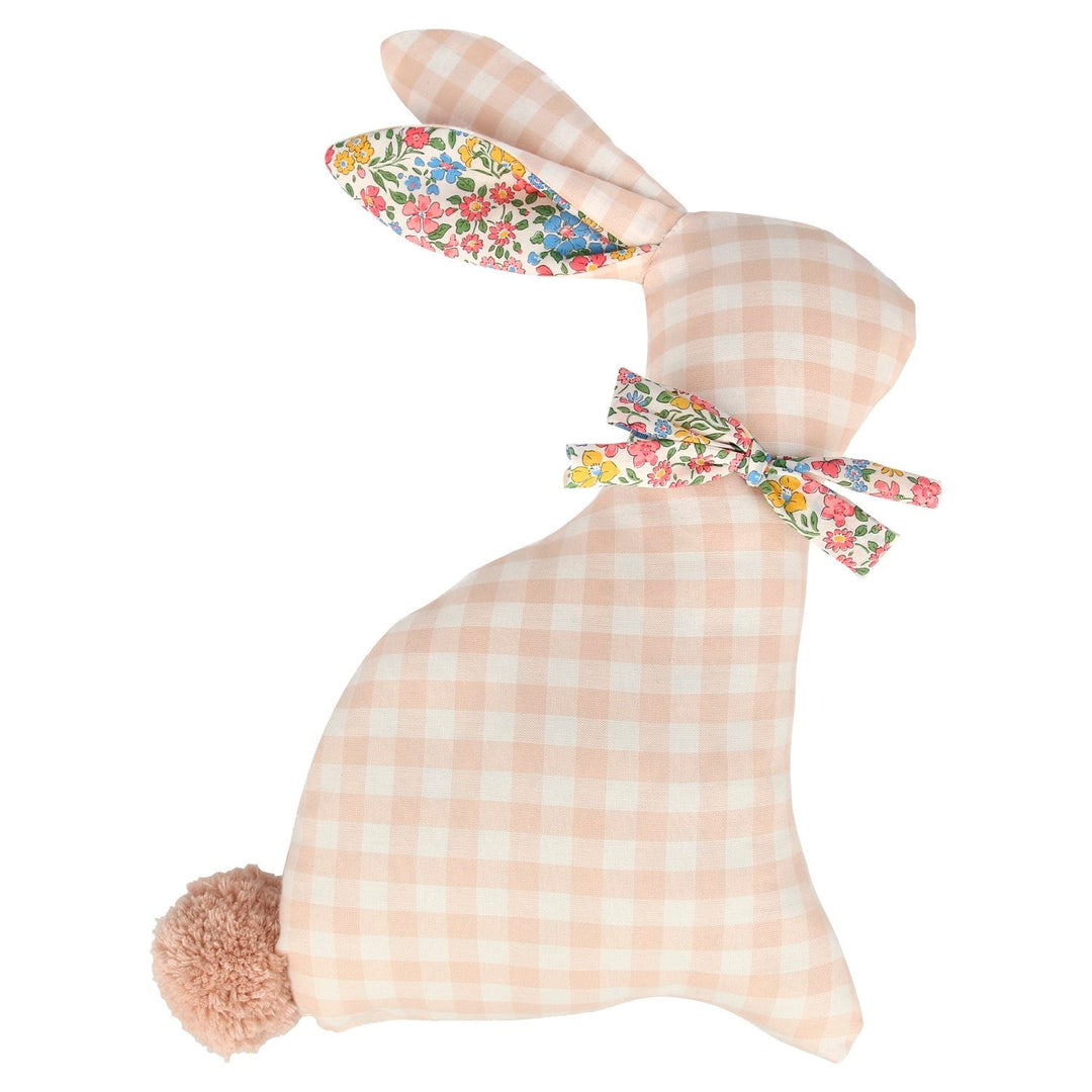 gingham bunny cushion by meri meri mm 219160 1