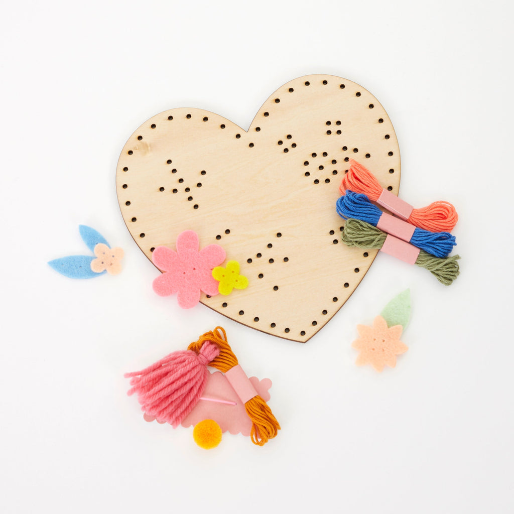 heart embroidery kit by meri meri mm 221679 2