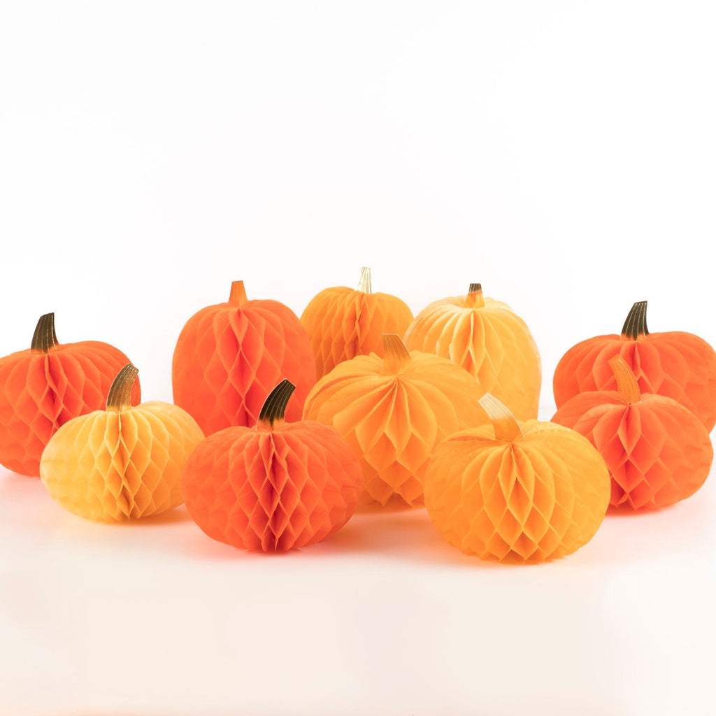 honeycomb pumpkins by meri meri mm 223929 1