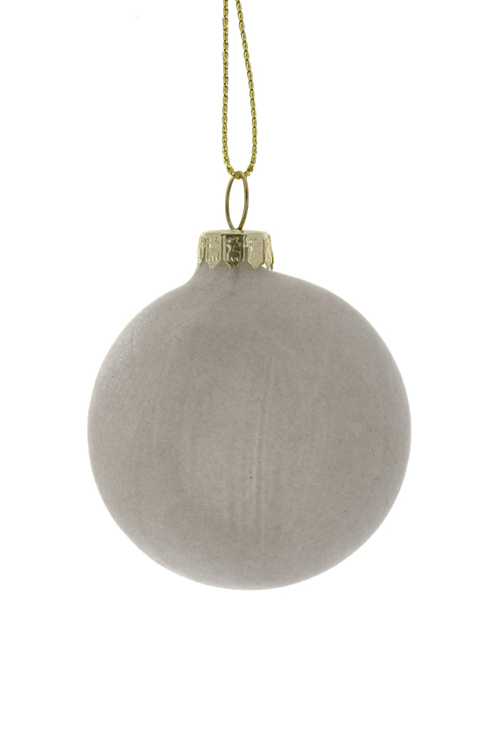 velvet ball holiday ornament in various colors 1