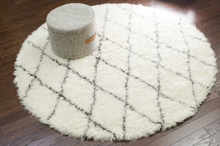 handmade wool rug in ivory design by nuloom 5