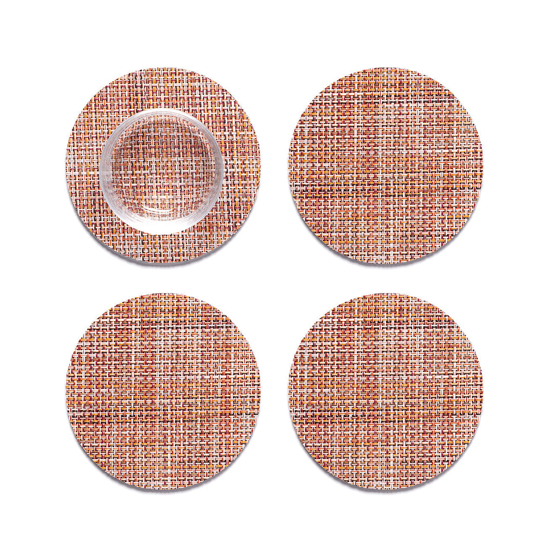 Mini Basketweave Set Of 4 Coasters Chilewich Chw 100743 002 4