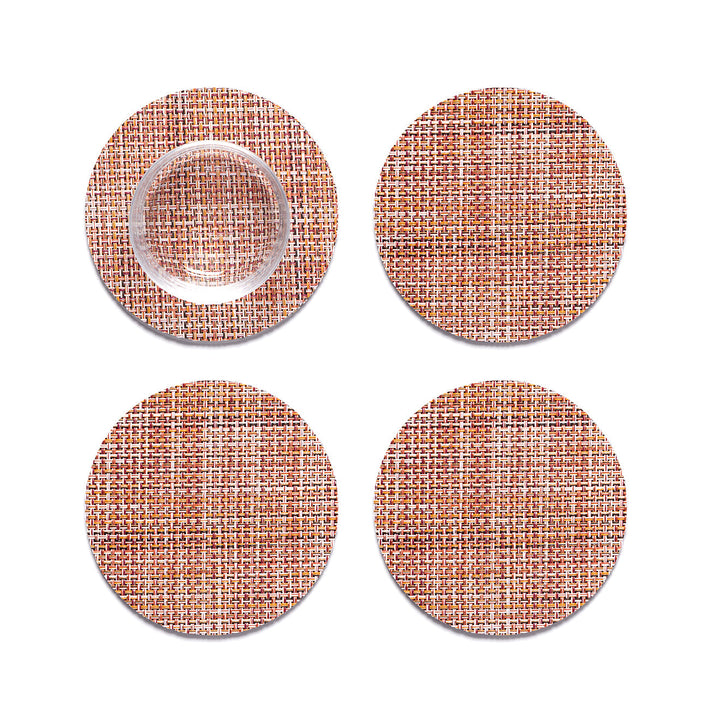 Mini Basketweave Set Of 4 Coasters Chilewich Chw 100743 002 4