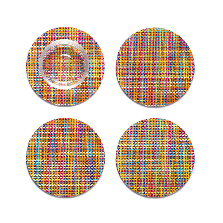 Mini Basketweave Set Of 4 Coasters Chilewich Chw 100743 002 6