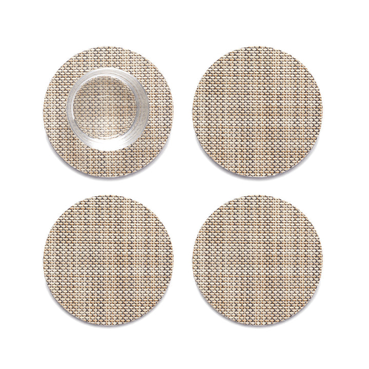 Mini Basketweave Set Of 4 Coasters Chilewich Chw 100743 002 14